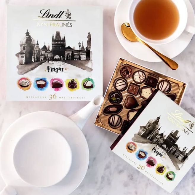 🍫 Praha jako dárek. Jen do neděle sleva 30 % na pralinky Lindt – včetně krásného dárkového balení s motivem Prahy. 🎁...