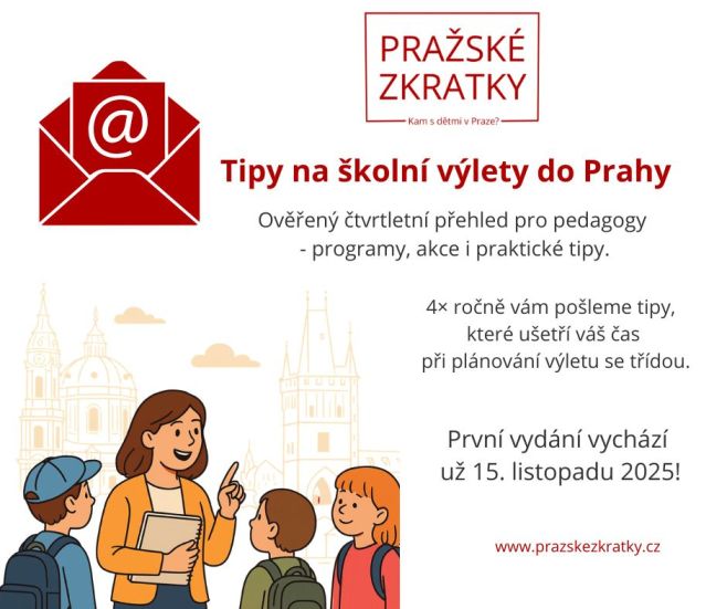 📩Dnes večer vychází první vydání e-mailového zpravodaje pro pedagogy ZŠ a SŠ – ověřené informace z Prahy, které vám zkrátí...